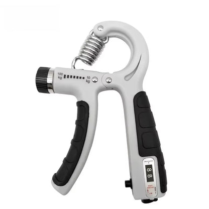 10-100Kg Adjustable Hand Grip Strengthener Hand Grip Trainer with Counter Wrist Forearm and Hand Exerciser for Muscle Building