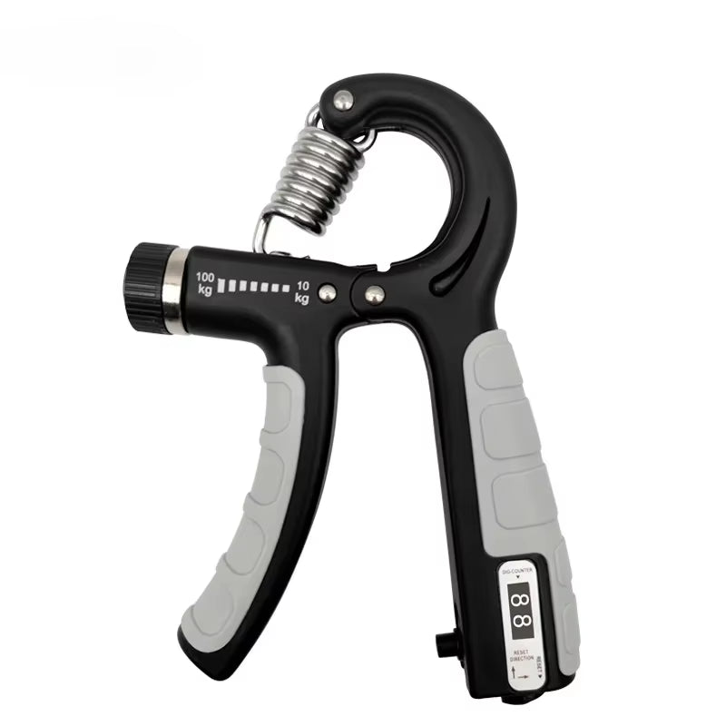 10-100Kg Adjustable Hand Grip Strengthener Hand Grip Trainer with Counter Wrist Forearm and Hand Exerciser for Muscle Building